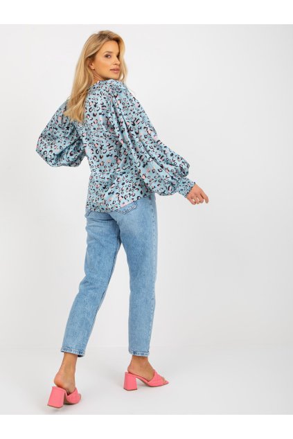 Dámske Košeľa farba Čierno-modrá kód LK-KS-509017-2.78