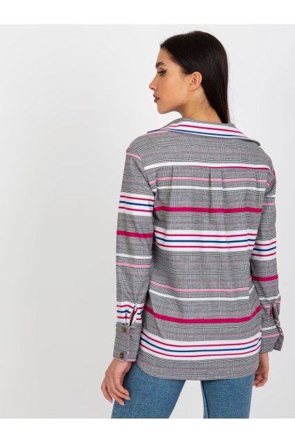 Dámske Košeľa farba Bielo-ružová kód LK-KS-509165.06X