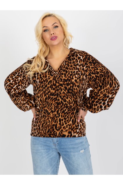 Dámske Košeľa farba Svetlo-hnedá kód LK-KS-509188.38P