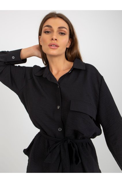 Dámske Košeľa farba Čierna kód LK-KS-509293.54P
