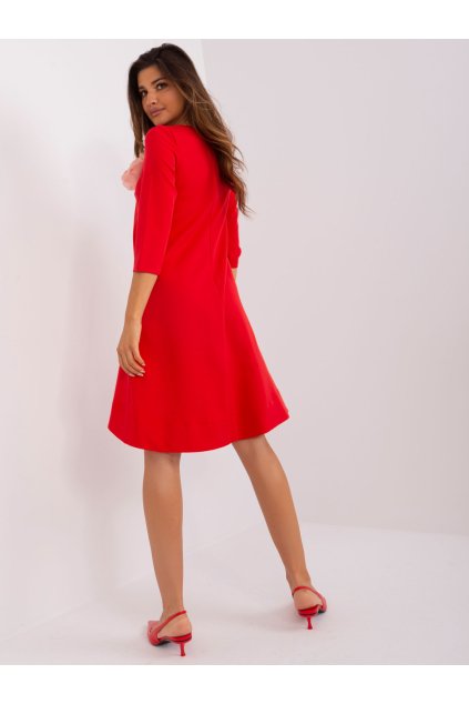 Dámske červene šaty elegantné kód produktu LK-SK-506547.29P