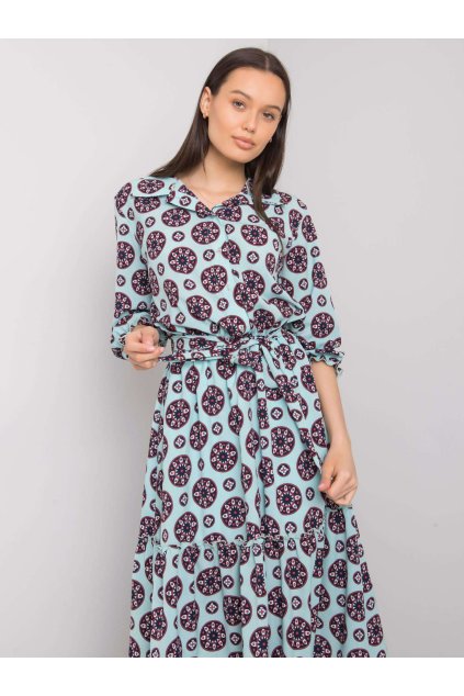 Dámske metove šaty s podtlačeným vzorom kód produktu LK-SK-508525.17