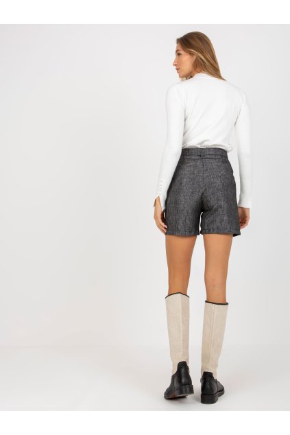 Dámske Šortky farba Tmavo-sivá kód LK-SN-506942-3.70