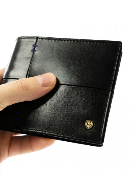Pánska čierna peňaženka N993-RVTS-6705 BL+NA