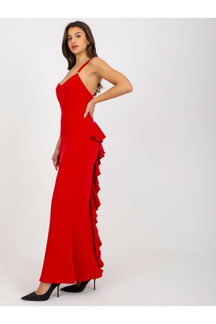 Dámske červene šaty večerné kód produktu 15- TemU - 1-NU-SK-1668.14P