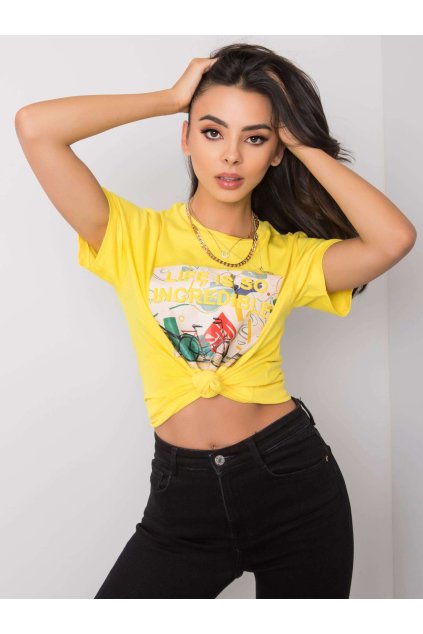 Dámske s podtlačou farba žltá kód PM-TS-SS21TX58.12
