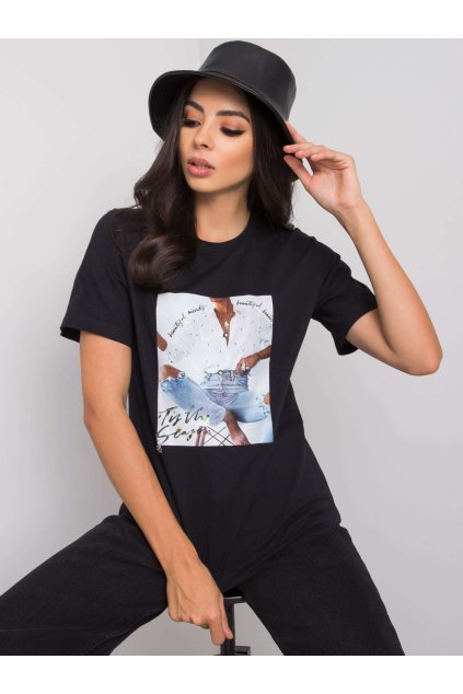 Dámske s aplikáciou farba čierna kód PM-TS-SS21TX66.78P