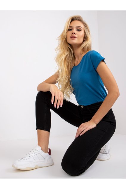 Dámske jednofarebné farba tmavo-modrá kód RV-BZ-4622.89