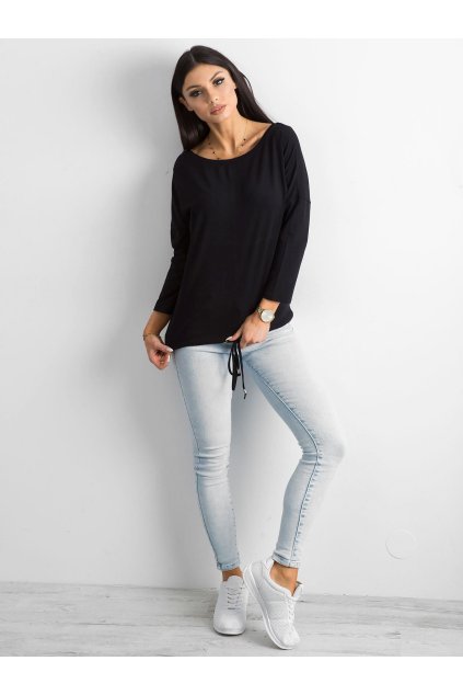 Dámska blúzka na bežný deň čierna RV-BZ-4691.38P