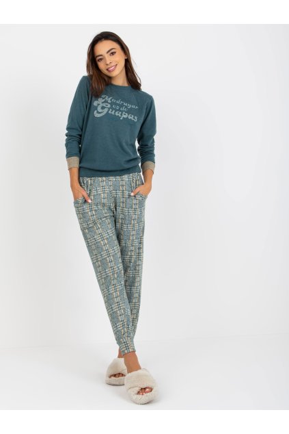 Dámske Pyžamo farba Morská kód BR-PI-9111 (Farba Morská, Veľkosť S)