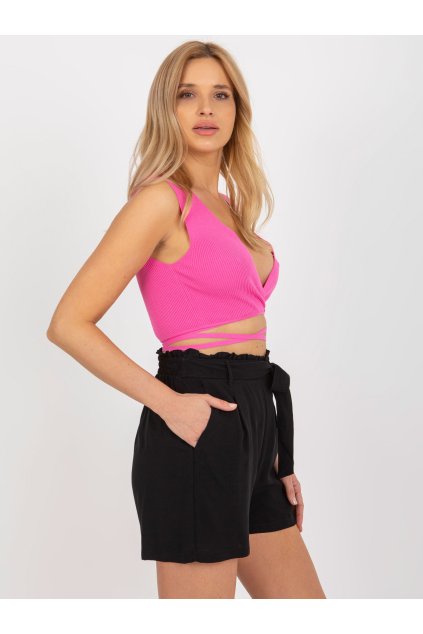 Dámske Šortky farba Čierna kód D73760R62159KA (Farba Čierna, Veľkosť L)