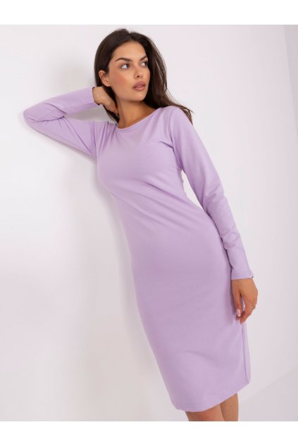 Dámske svetlo-fialove šaty vypasované kód produktu 15- TemU - 1-EM-SK-HW-20-30.64