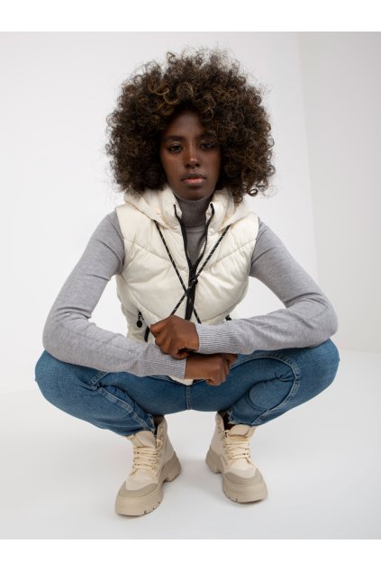 Dámska vesta farba okrová Z-desing jacket style NM-KZ-H-927/11.84