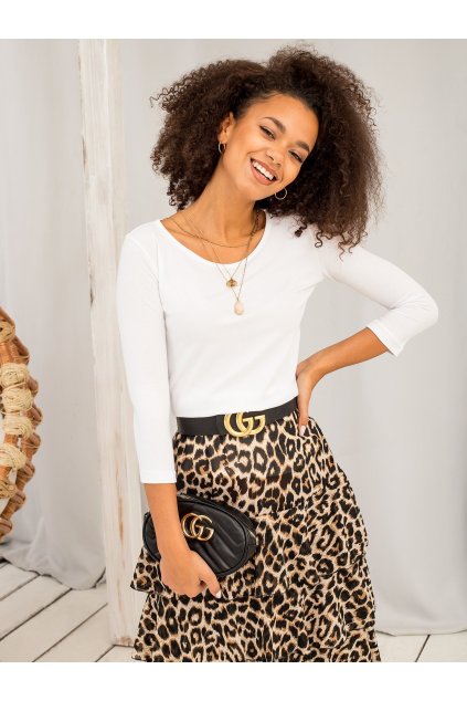 Dámska blúzka na bežný deň biela RV-BZ-4690.16