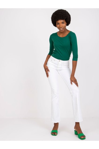 Dámska blúzka na bežný deň tmavo-zelená RV-BZ-4690.68