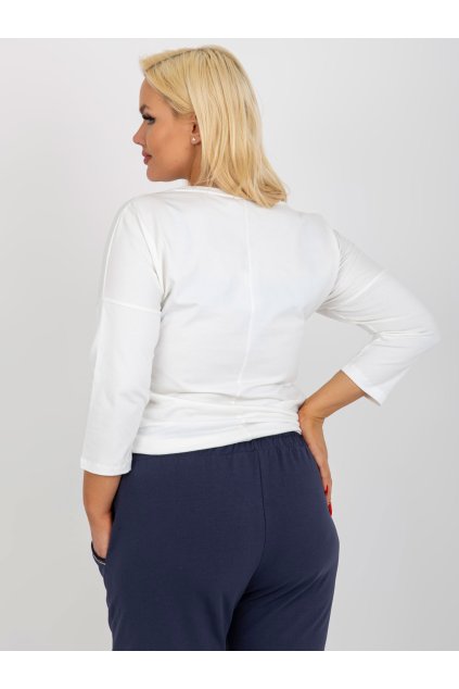 Dámska blúzka plus size okrová RV-BZ-8457.47P (Farba Červená, Veľkosť ONE SIZE)