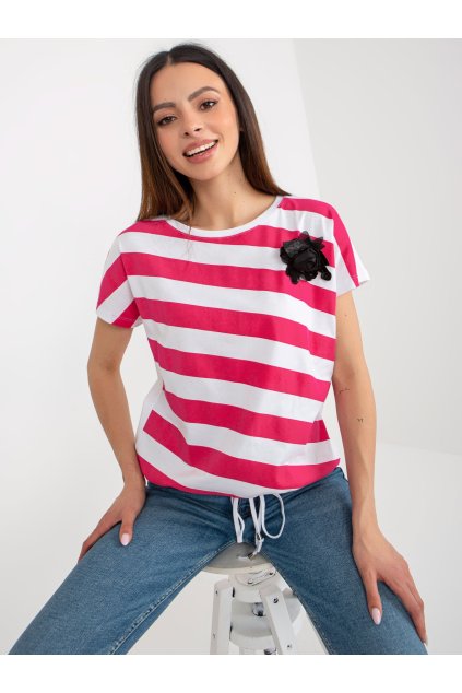 Dámska blúzka na bežný deň fuksiovo-ružová RV-BZ-8741.93