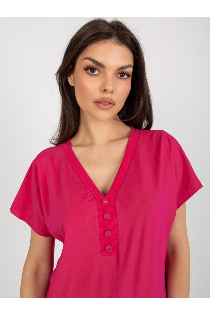 Dámska blúzka na bežný deň fuksiovo-ružová RV-BZ-8827.95