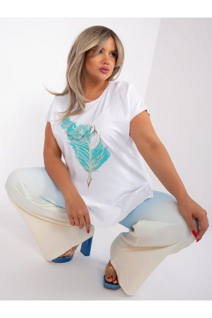 Dámska blúzka plus size okrová RV-BZ-8924.01P