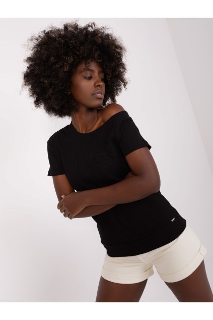 Dámska blúzka na bežný deň čierna RV-BZ-8932.42