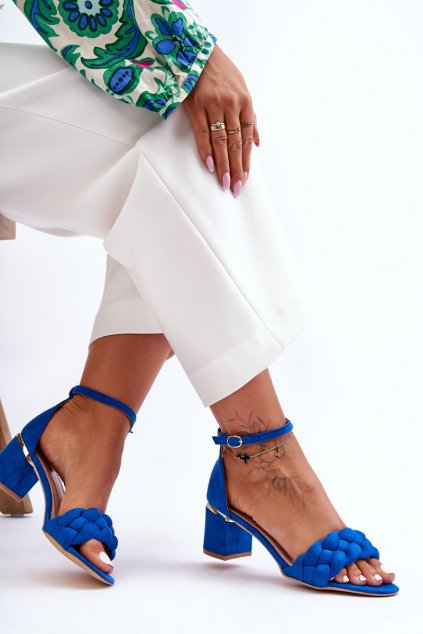 Dámske sandále farba modrá kód obuvi GG117P BLUE
