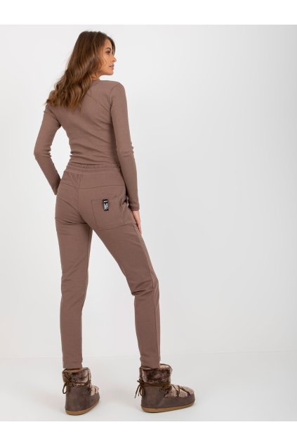Moderné dámske bavlnené tepláky s elastanom, kód RV-DR-8380.25P
