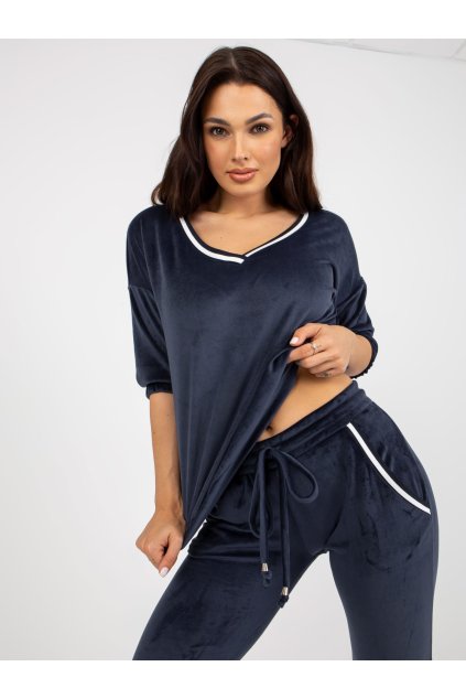 Dámske Komplet farba Granatovo-modrá kód RV-KMPL-8285.82