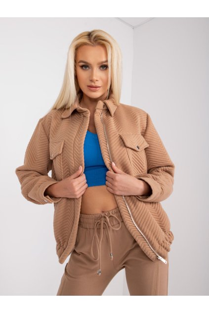 Dámska Bunda farba Hnedá camel kód RV-KR-007.95P