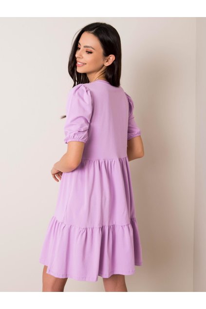 Dámske svetlo-fialove šaty basic kód produktu RV-SK-5587.93