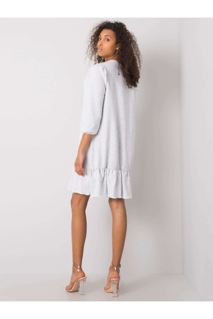 Dámske svetlo-sive šaty basic kód produktu RV-SK-6075.10X
