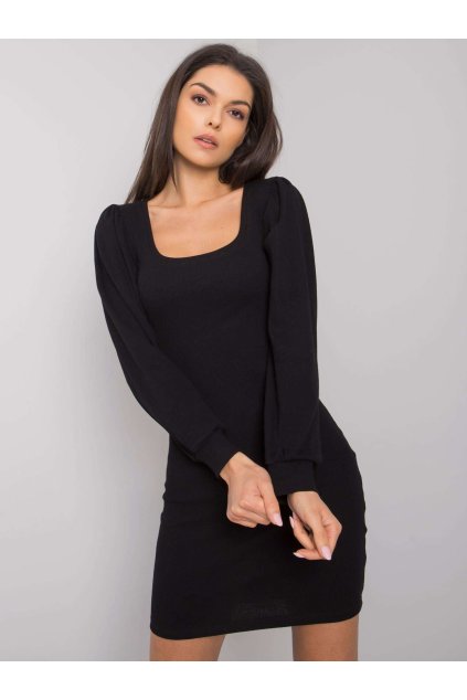 Dámske čierne šaty basic kód produktu RV-SK-7280.34X