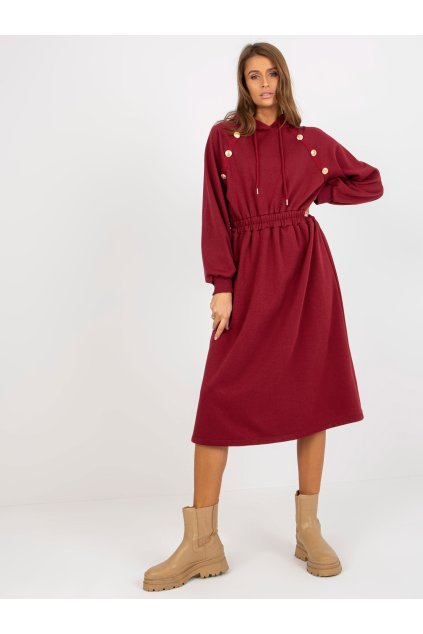 Dámske bordove šaty športove kód produktu RV-SK-8336.12P