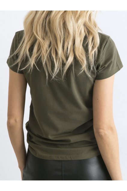 Dámske jednofarebné farba tmavá-khaki kód RV-TS-4623.99