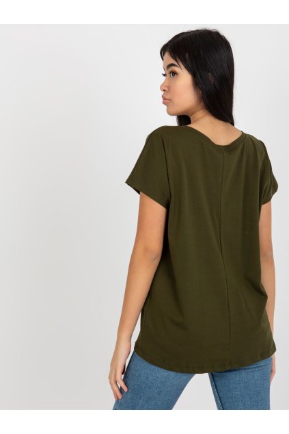 Dámske jednofarebné farba khaki kód RV-TS-4832.30