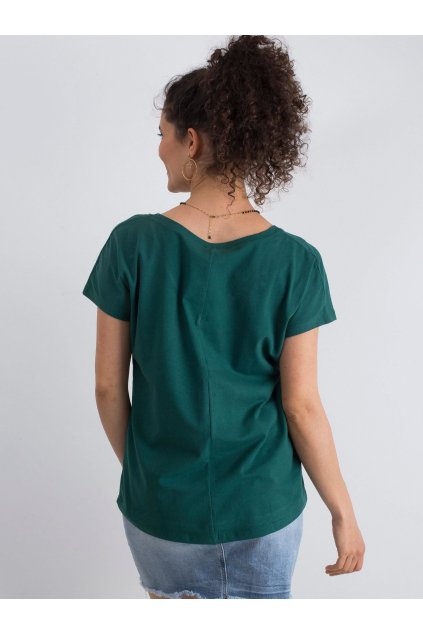 Dámske jednofarebné farba tmavo-zelená kód RV-TS-4832.35P