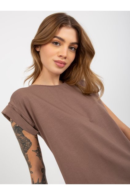 Dámske jednofarebné farba hnedá kód RV-TS-4833.36X