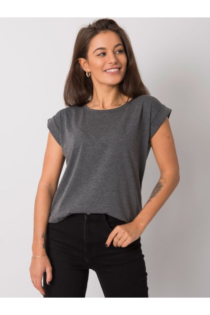 Dámske jednofarebné farba tmavo-sivá kód RV-TS-4833.43P