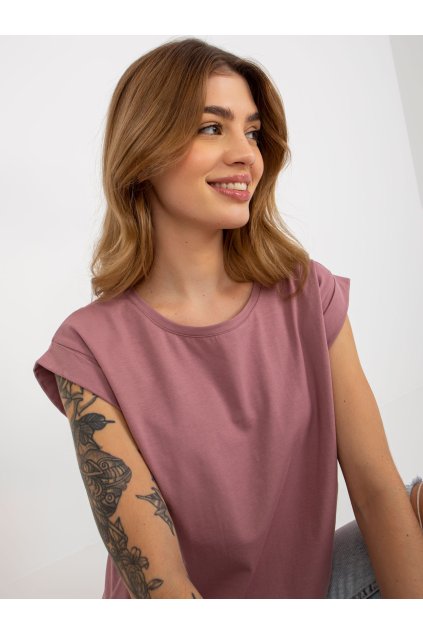 Dámske jednofarebné farba tmavo-ružová kód RV-TS-4833.52