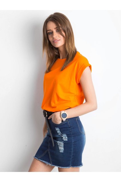 Dámske jednofarebné farba pomarančová kód RV-TS-4833.94P