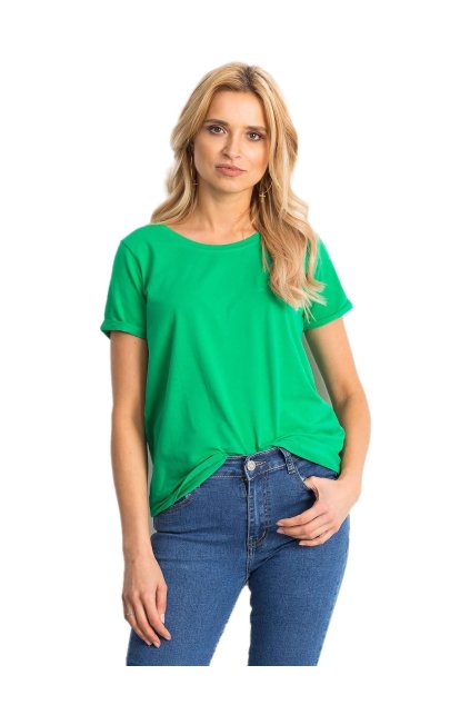 Dámske jednofarebné farba zelená kód RV-TS-4838.16P