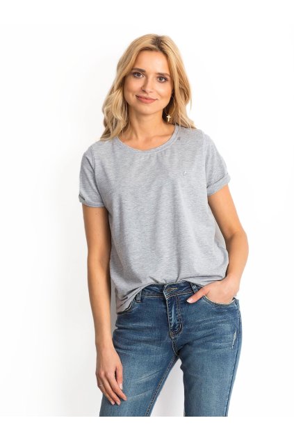 Dámske jednofarebné farba sivá kód RV-TS-4838.42P