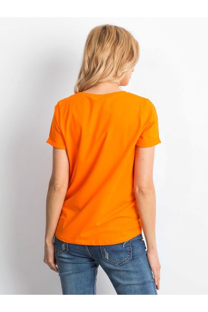 Dámske jednofarebné farba pomarančová kód RV-TS-4838.47P