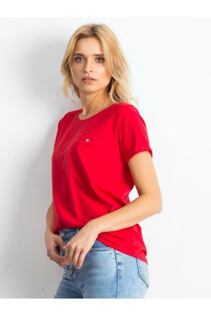 Dámske jednofarebné farba červená kód RV-TS-4838.68P