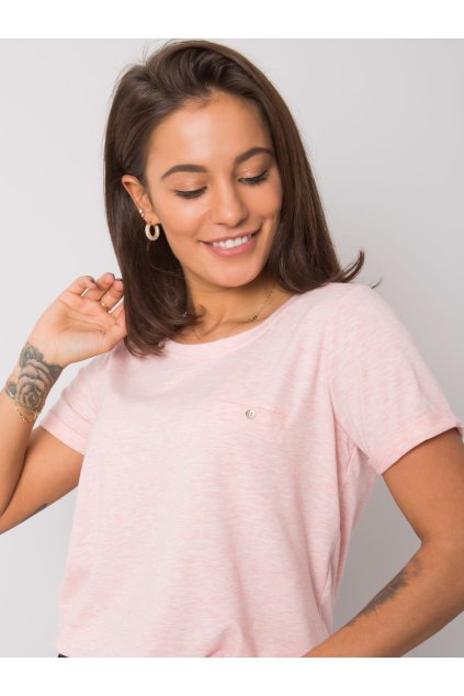 Dámske jednofarebné farba svetlo-ružová kód RV-TS-4838.72P