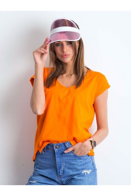 Dámske tričko jednofarebné pomarančová RV-TS-4839.56P