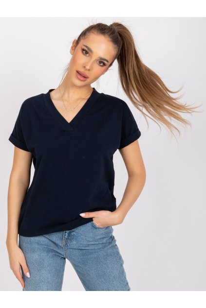 Dámske jednofarebné farba granatovo-modrá kód RV-TS-7666.19