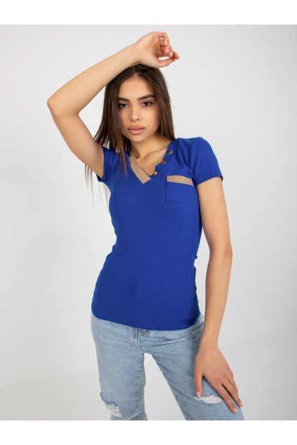Dámske na bežný deň tmavo-modrá RV-TS-8543.12P