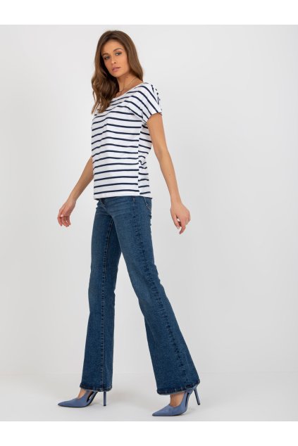 Dámske s podtlačou farba bielo-modrá kód RV-TS-8568.76