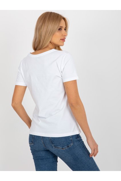 Dámske s podtlačou bielo-ružová RV-TS-8626.00