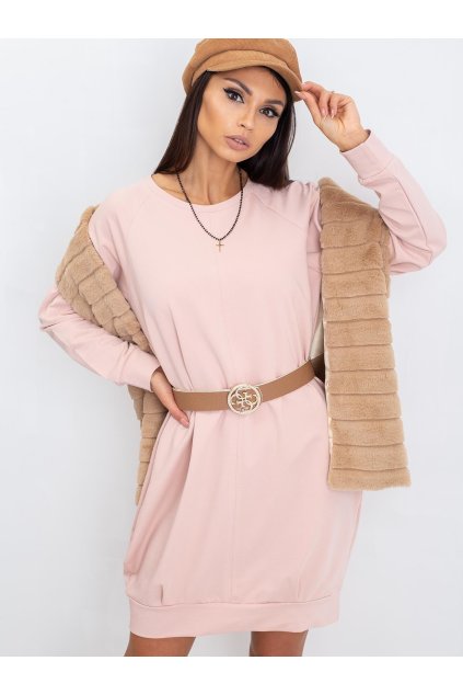 Dámske svetlo-ružove šaty športove kód produktu RV-TU-5184.93P